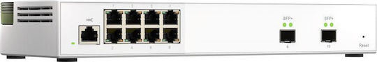 QNap QSW-M2108-2S Managed L2 Switch με 8 Θύρες Gigabit (1Gbps) Ethernet και 10 SFP Θύρες