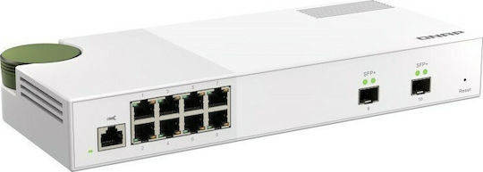QNap QSW-M2108-2S Managed L2 Switch με 8 Θύρες Gigabit (1Gbps) Ethernet και 10 SFP Θύρες