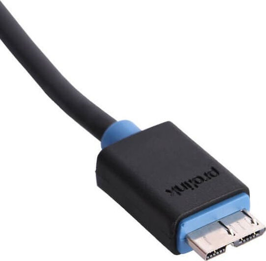 Prolink Regular USB 3.0 to micro USB Cable Μαύρο 1.50m (PB458-0150)