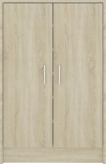 Ξύλινη Παπουτσοθήκη με 6 Ράφια Sonoma Δρυς Μ60xΠ35xΥ92cm