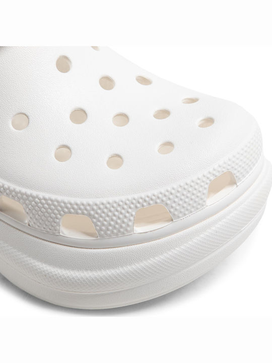 Crocs Classic Bae Γυναικεία Ανατομικά Σαμπό Λευκά
