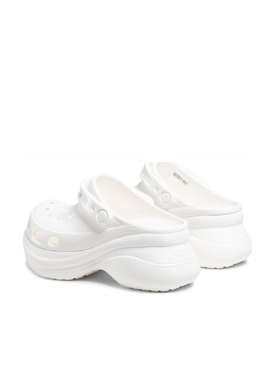 Crocs Classic Bae Γυναικεία Ανατομικά Σαμπό Λευκά
