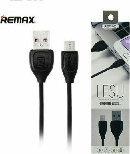 Remax Lesu RC-050m Regulär USB 2.0 auf Micro-USB-Kabel Schwarz 1m 1Stück