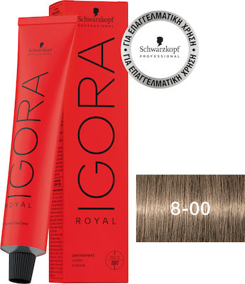 Schwarzkopf Igora Royal 8-00 Ξανθό Ανοιχτό Έντονο Φυσικό 60ml