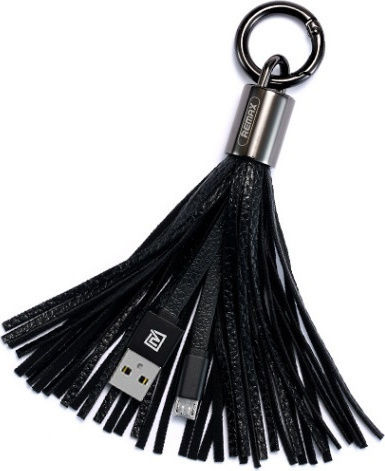 Remax Keychain USB 2.0 to micro USB Cable Μαύρο 0.08m (RC-053m)
