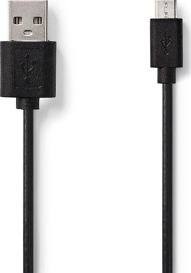 Nedis 1m Regular USB 2.0 to micro USB Cable (CCGT60500BK10)