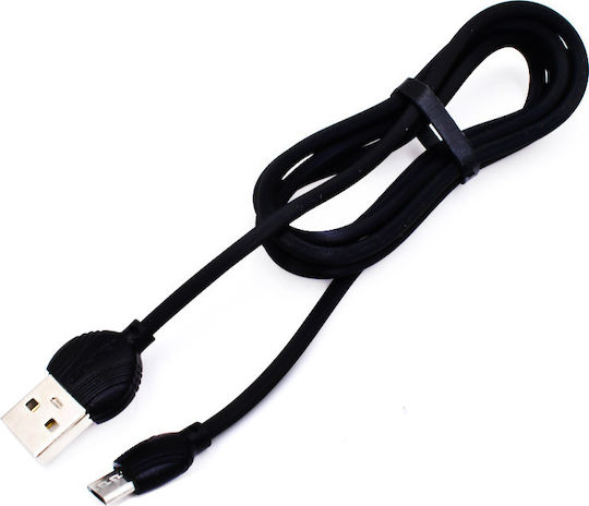 Awei CL-61 Regular USB 2.0 to micro USB Cable Μαύρο 1m