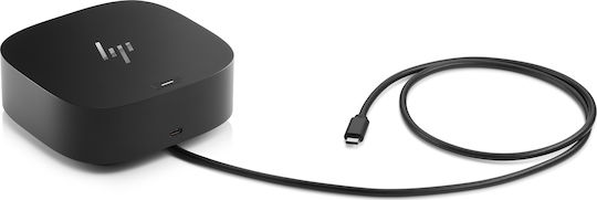 HP G5 Essential USB-C Docking Station with HDMI/DisplayPort 4K PD Ethernet and Support for 2 Monitors Black