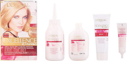 L'Oreal Paris Excellence Creme Vopsea De Păr 9 Blond Foarte Deschis 48ml