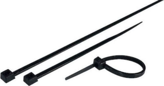 Benman Cable Ties Plastic 140mm x 3.6mm in Black Colour 100pcs 70785