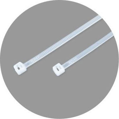 Benman Cable Ties Plastic 100mmx2.5mm in White Colour 100pcs 70767