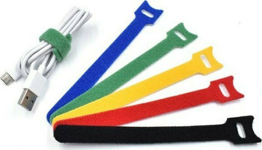 Herran Δεματικά Καλωδίων Πλαστικά 200mmx12mm σε Πολύχρωμο χρώμα (12τμχ) (680093)