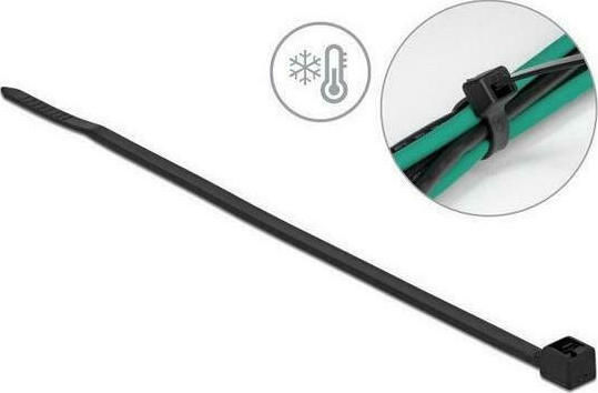 DeLock Δεματικά Καλωδίων Πλαστικά 380mmx4.8mm σε Μαύρο χρώμα (100τμχ) (19227)