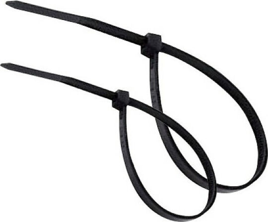 Sapiselco Δεματικά Καλωδίων Πλαστικά 135mmx2.5mm σε Μαύρο χρώμα (100τμχ) SEL.3.203