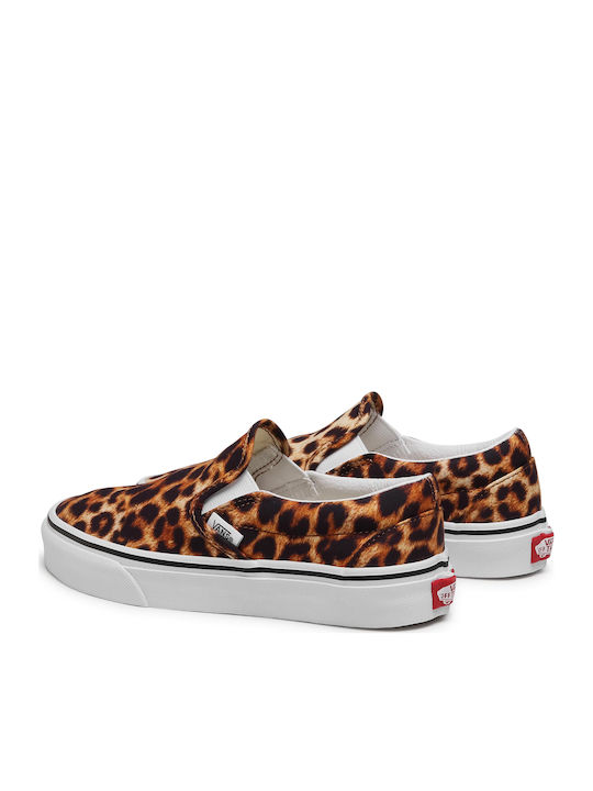 Leopard Classic Women's Canvas Slip-Ons Black/True White