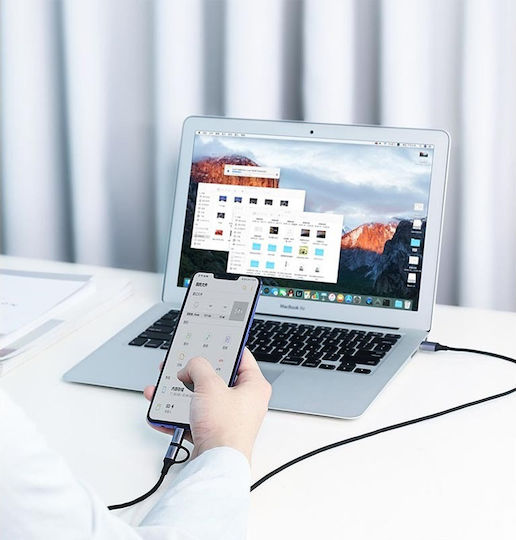 Ugreen Geflochten USB zu Typ-C,TC-TC / Micro-USB Kabel 2.4A Schwarz 1m (30875)