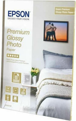 Epson Photo Paper Premium Glossy 13x18 255gr/m² for Printers Inkjet 30 Sheets