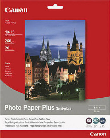 Canon SG-201 Photo Paper Plus A6 (10x15) 260gr/m² for Printers Inkjet 50 Sheets