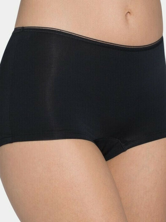 Feel Sensational Hipster High-waisted Women's Boxer Black