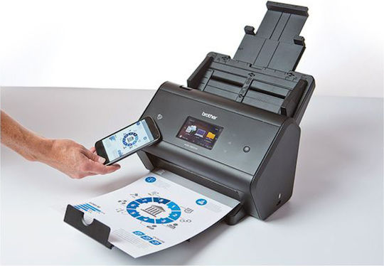 Brother ADS-3600W Flatbed / Sheetfed Scanner A4 με WiFi