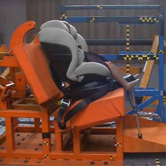 Bebe Stars Megan Детско Столче за Кола i-Размер с Isofix Черно 0-25 кг