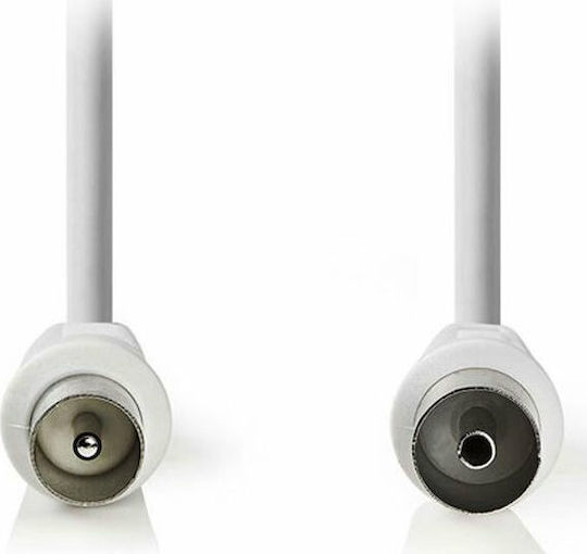 Nedis Antenna Cable Coax male - Coax female White 20m (CSGP40000WT200) 1pcs