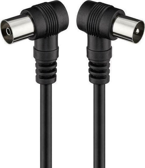 Goobay Antenna Cable Coax male - Coax female Black 1.5m (11525) 1pcs