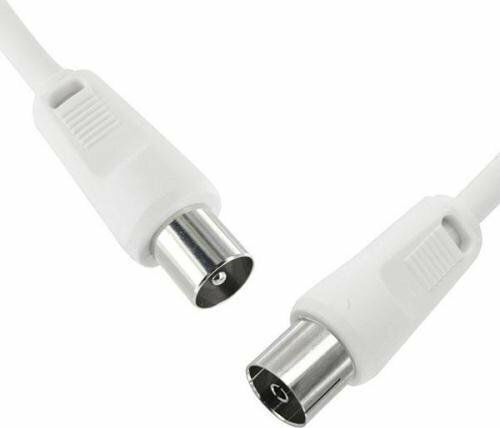 DPM Antenna Cable Coax male - Coax female White 10m (HT-30145MM-10) 1pcs