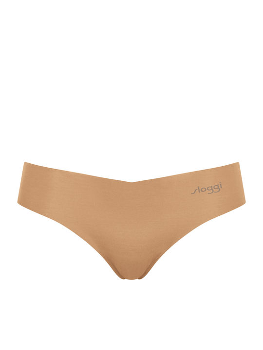 Zero Hipster Γυναικεία String 2Pack χωρίς Ραφές Μπεζ