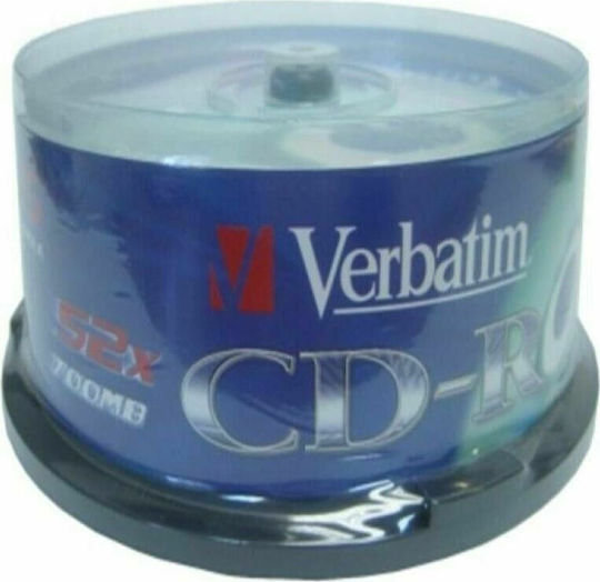 Verbatim Εγγράψιμα CD-R 52x 700MB Cake Box 25τμχ
