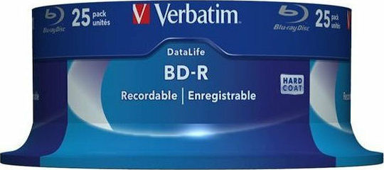Verbatim Εγγράψιμα BD-R 6x 25GB Cake Box 25τμχ