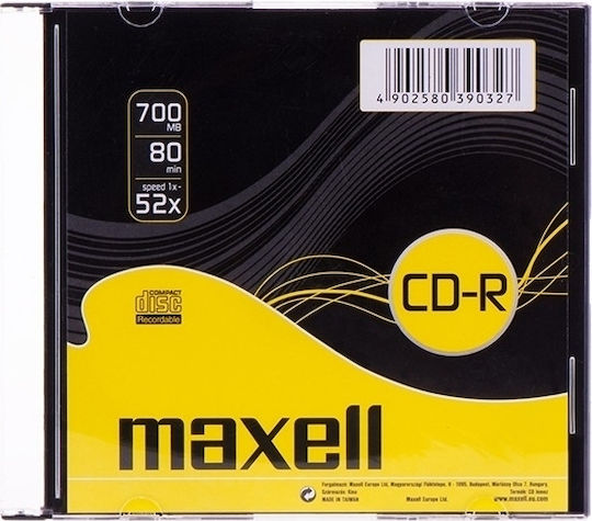 Maxell Inscripționabile CD-R 52x 700MB 10buc