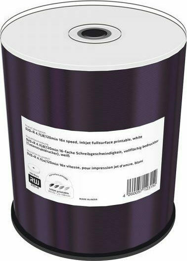 MediaRange Recordable DVD+R 16x 4.7GB Cake Box 100pcs