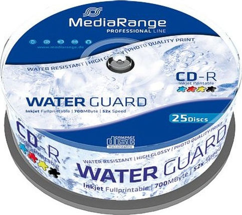 MediaRange Inscripționabile CD-R 52x 700MB Cutie pentru prăjituri 25buc