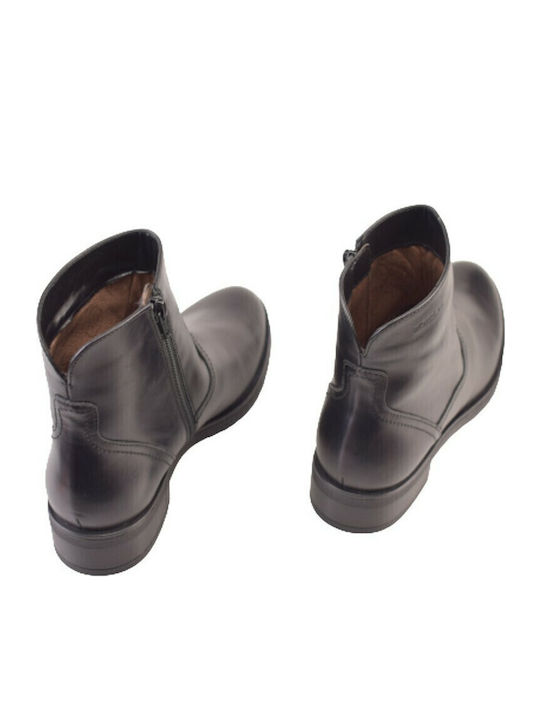 Leather Women's Ankle Boots Black