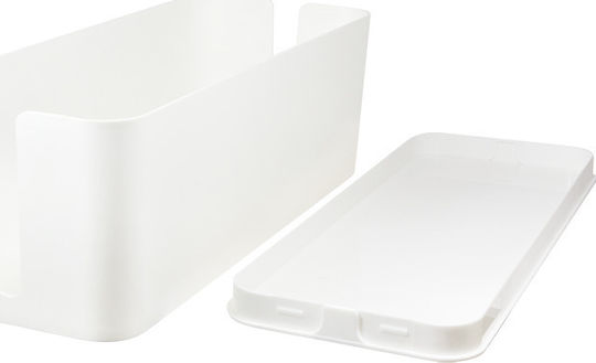 LogiLink Cable Management Box 407x157x133.5mm Cable Box White 1pcs