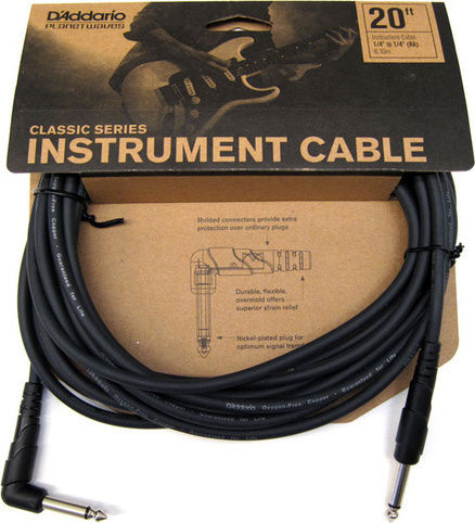 Planet Waves Cable 6.3mm male - 6.3mm male 3m (PW-CGTRA-20)