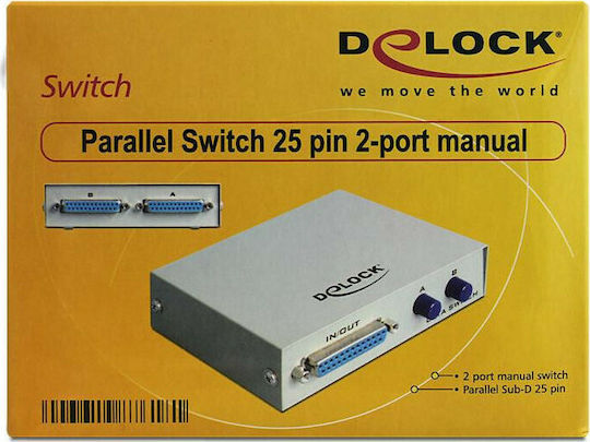 DeLock Parallel Switch Sub-D 25 pin 2 Port