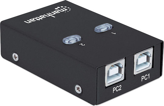 Manhattan USB 2.0 2-Port Black