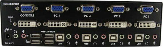 StarTech KVM и превключвател на данни SV431DDVDUA