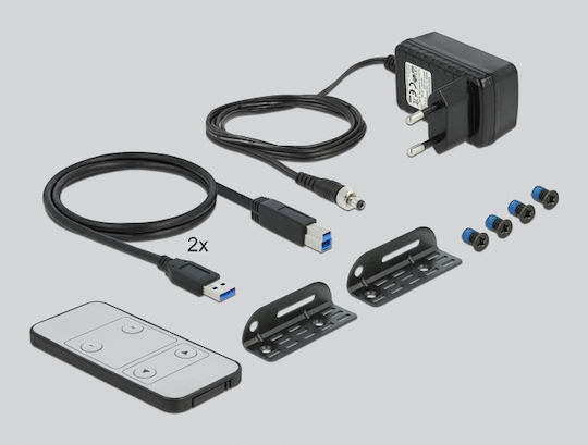 DeLock DisplayPort 1.2 KVM Switch 8K 30 Hz with USB 3.2 Gen 1