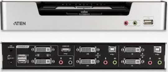 Aten 2-Port USB DVI Dual Link Dual Display/Audio KVMP Switch