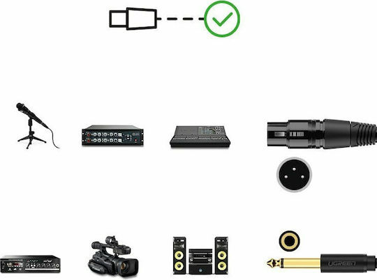 Ugreen AV131 XLR female to 6.3mm male 2m Cable (20719)