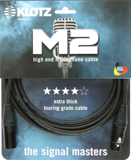 Klotz Klotz XLR Cables Male to Female Black 15m