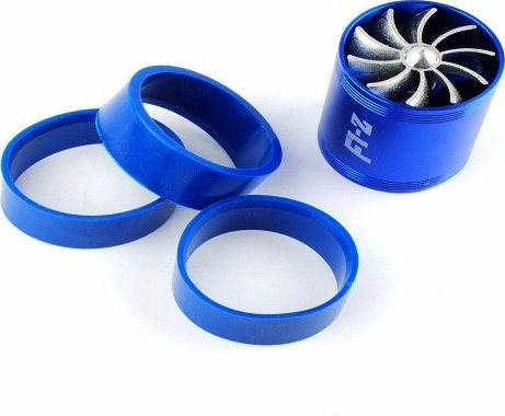 Carner F1-Z Car Fuel Saver Στροβιλιστής Αέρα Διπλός Super Spiral Turbo Fan Sound