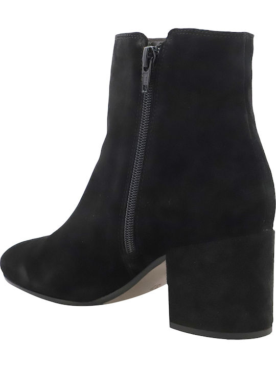 Wildleder Stiefeletten Damen Schwarz