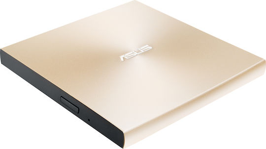 Asus ZenDrive U8M Externer Optisches Laufwerk Aufnahme/Wiedergabe DVD/CD für Schreibtisch / Laptop Gold