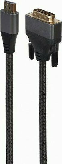 Gembird 1.8m DVI-D male to HDMI male Cable Black (CC-HDMI-DVI-4K-6)