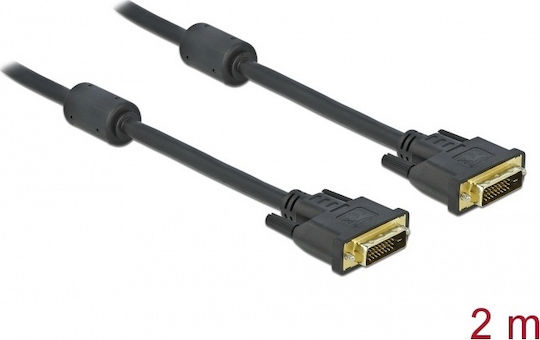 DeLock Cablu DVI-D - DVI-D 2m Negru (83190)