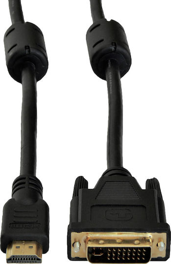 Akyga Kabel DVI-D-Stecker - HDMI-Stecker 1.8m Schwarz (AK-AV-11)
